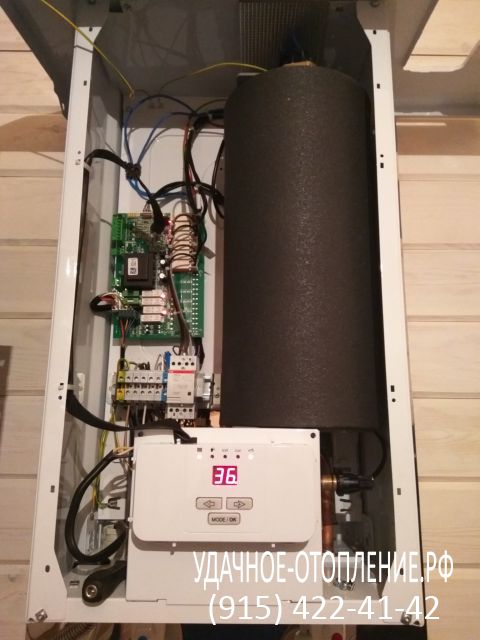 Монтаж системы отопления на Электрическом котле Protherm с установкой алюминиевых радиаторов Глобал